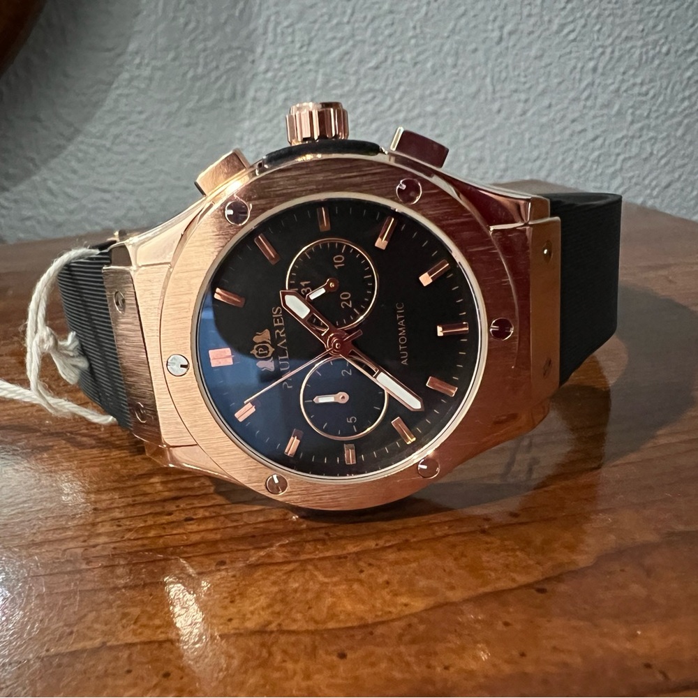 Paula reís rose gold watch